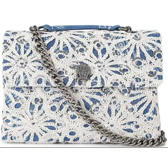 Kurt Geiger Blue and White Crossbody Bag - NWOT - Picture 1 of 10